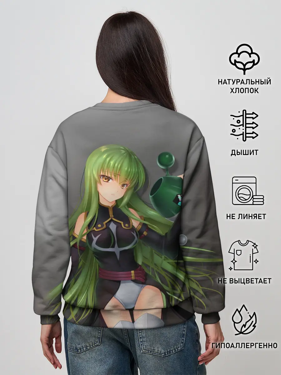 Женский свитшот / Code Geass art gray