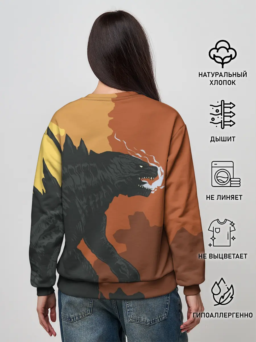 Женский свитшот / GODZILLA | ГОДЗИЛЛА