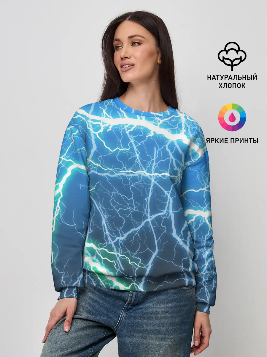 Женский свитшот / РАЗРЯДЫ МОЛНИЙ