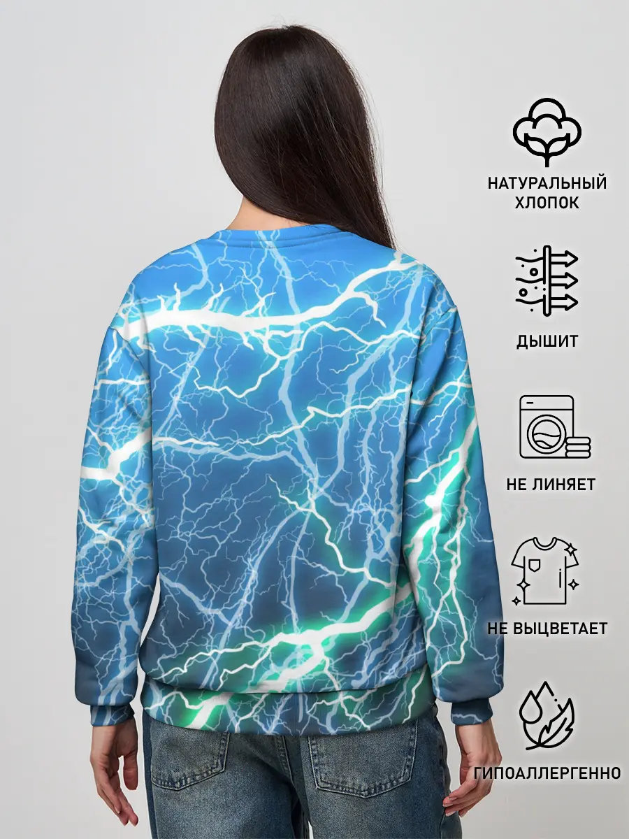 Женский свитшот / РАЗРЯДЫ МОЛНИЙ