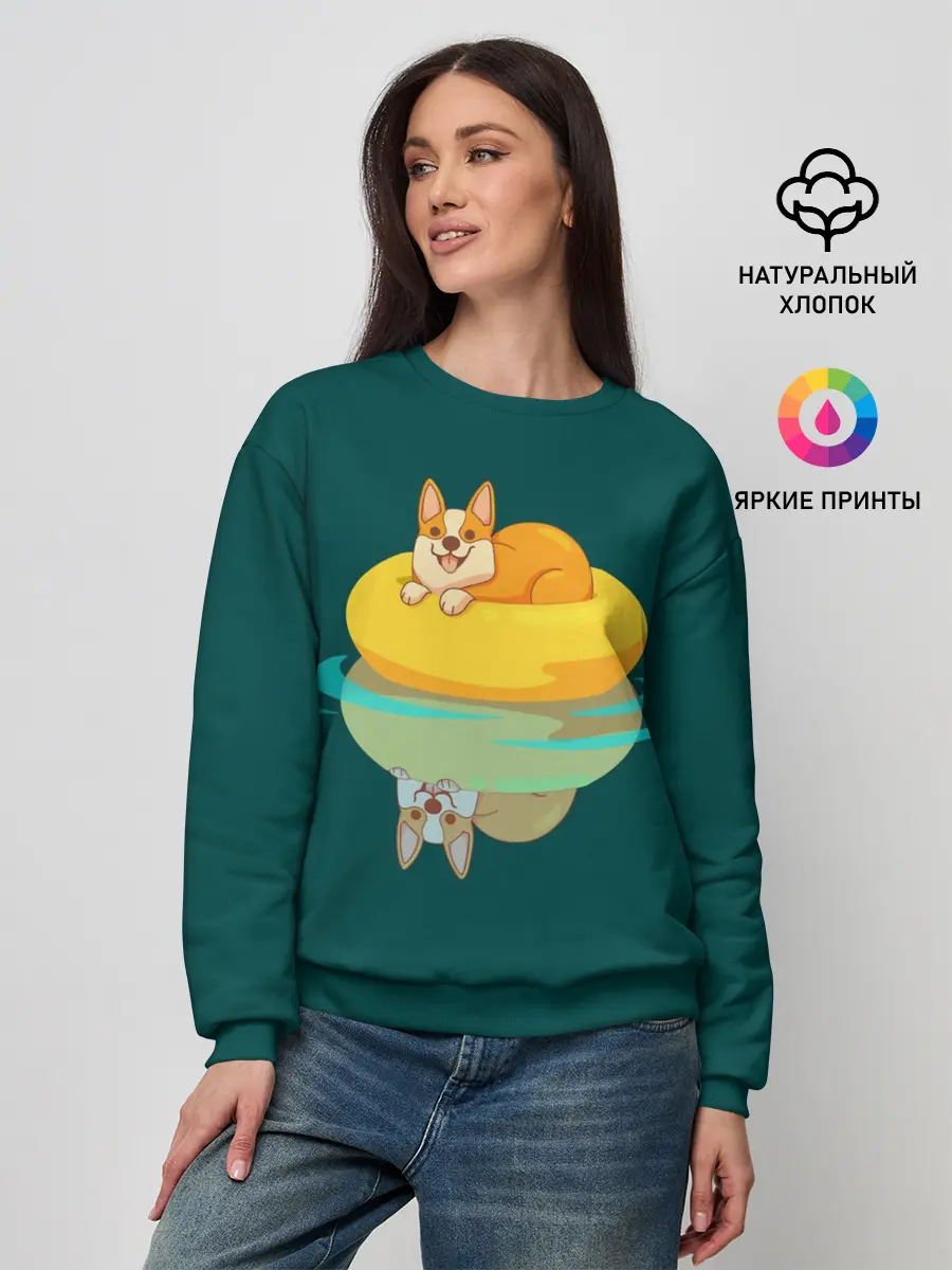 Женский свитшот / Корги