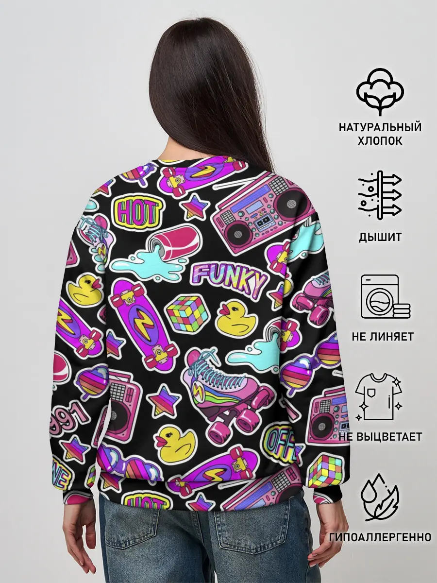 Женский свитшот / Back to 90