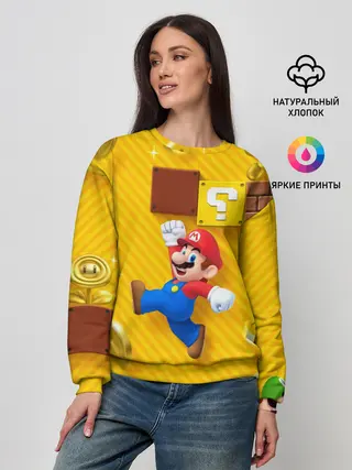 Женский свитшот / Супер Марио