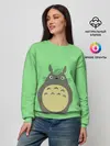 Женский свитшот / Тоторо под листочком