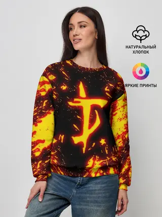 Женский свитшот / DOOM THE CRUCIBLE | ДУМ