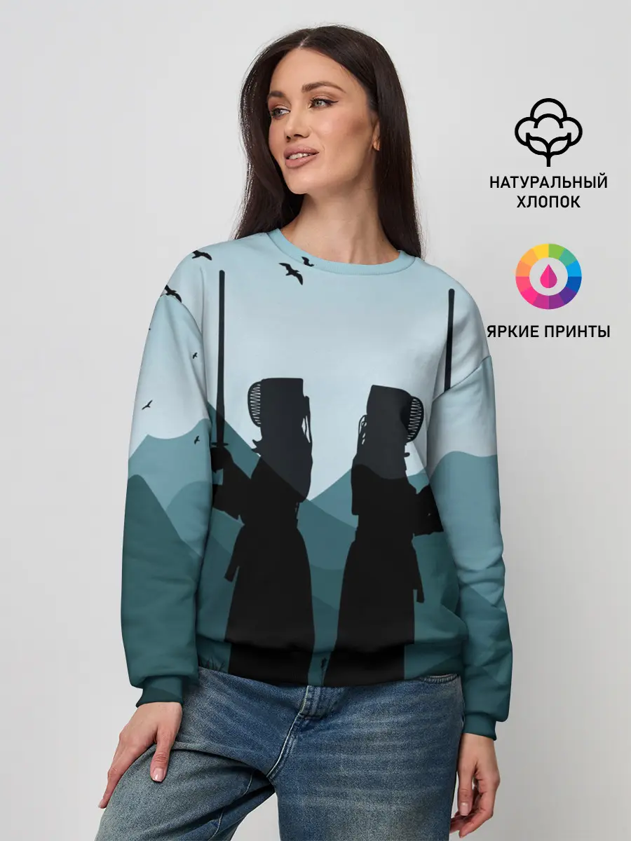 Женский свитшот / Тренировка кендо