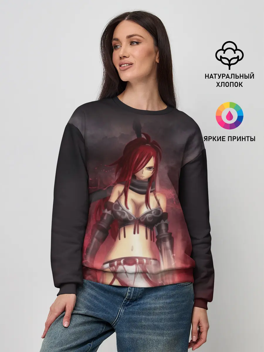 Женский свитшот / Алая Эльза