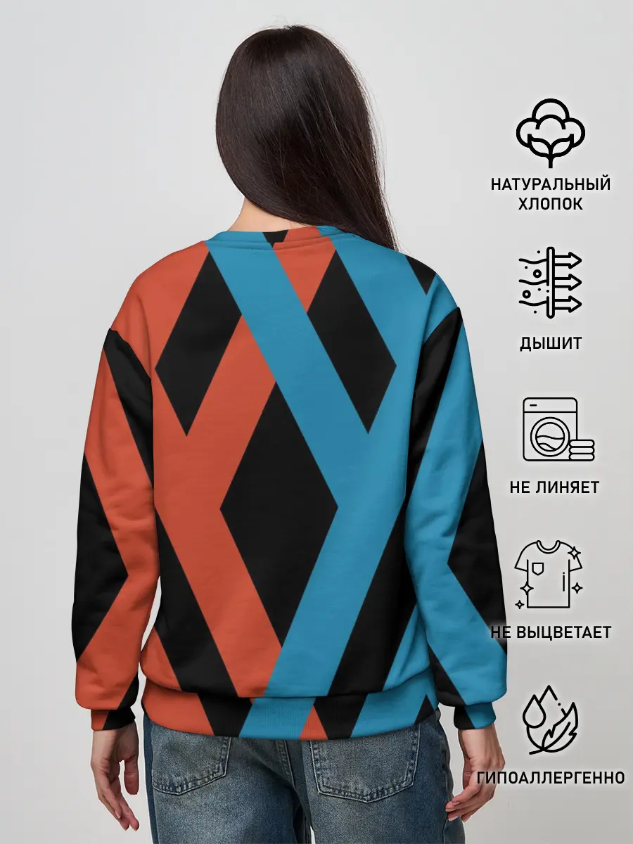 Женский свитшот / two XX on black