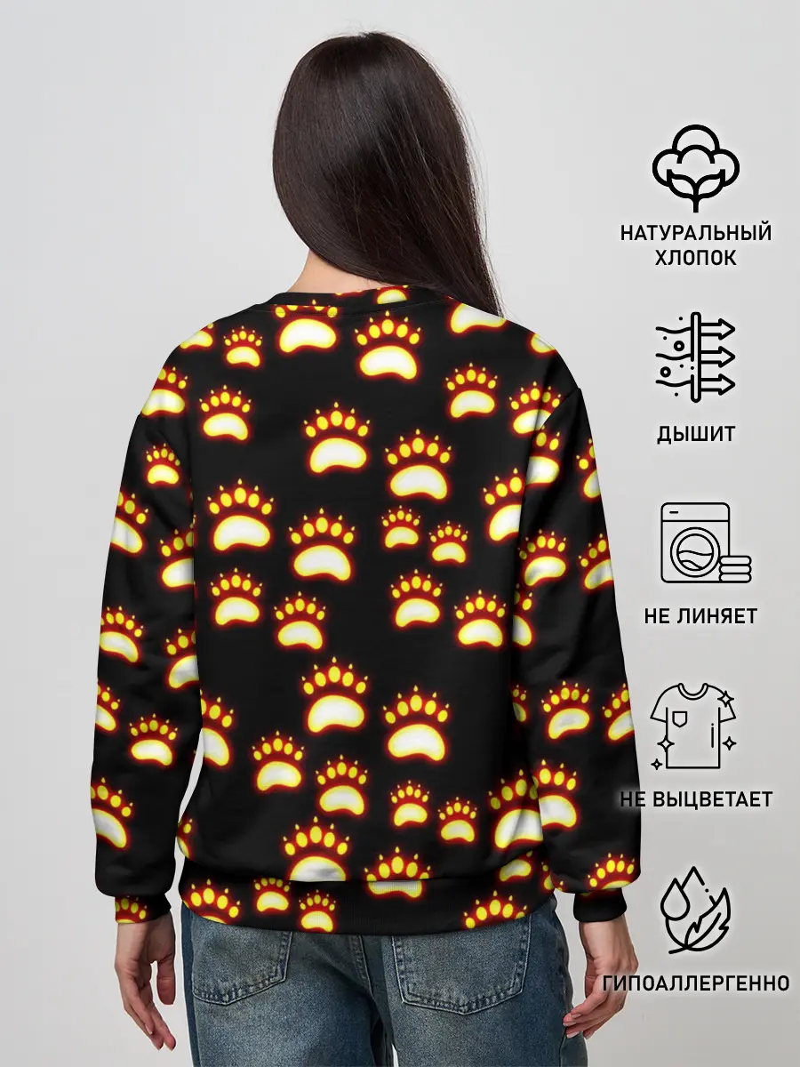 Женский свитшот / Сила удара медведя