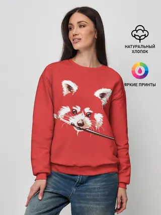 Женский свитшот / Красная панда