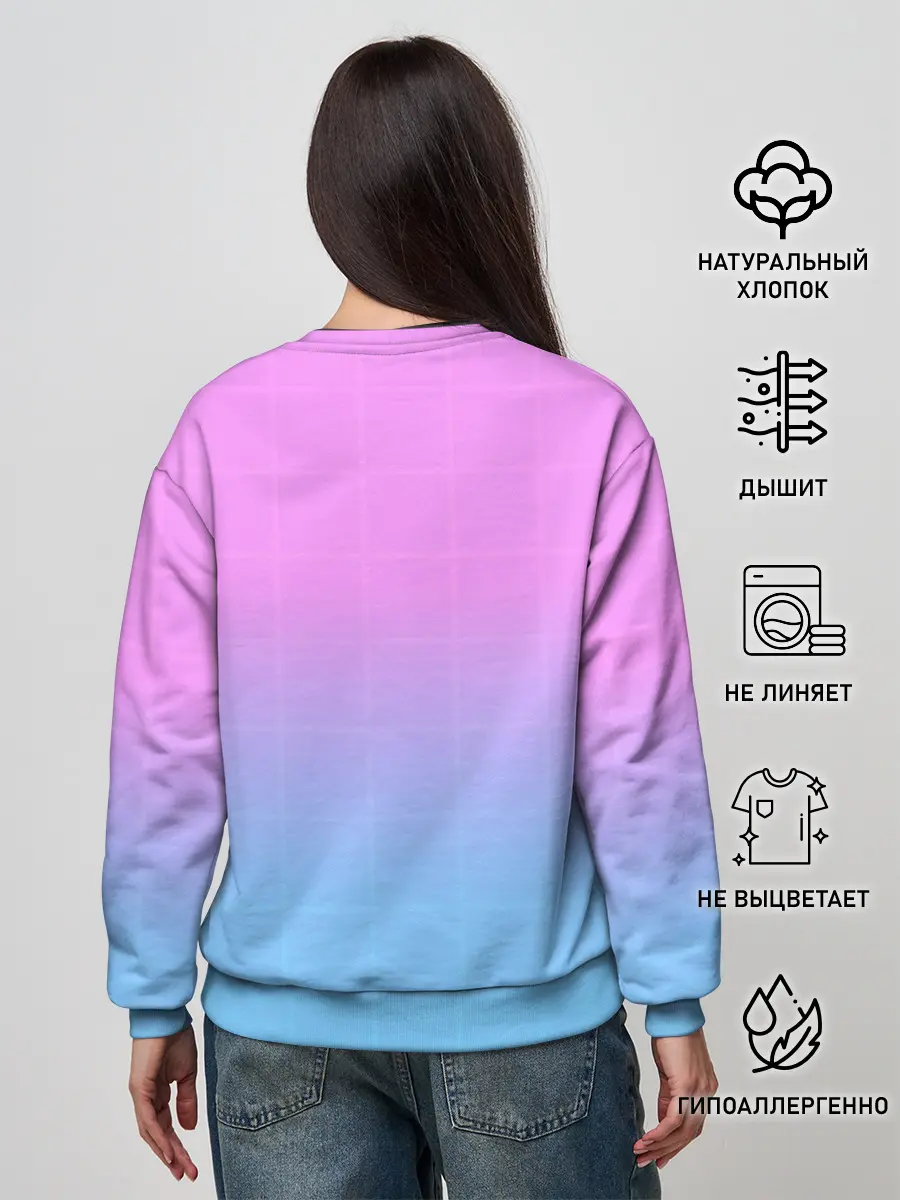 Женский свитшот / Anime girl with sword