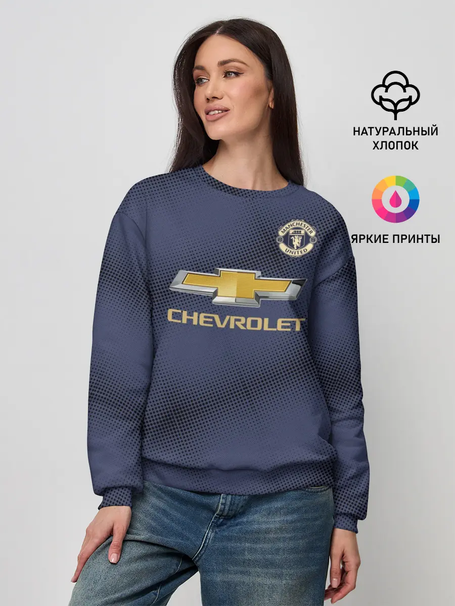 Женский свитшот / Manchester United away 18-19