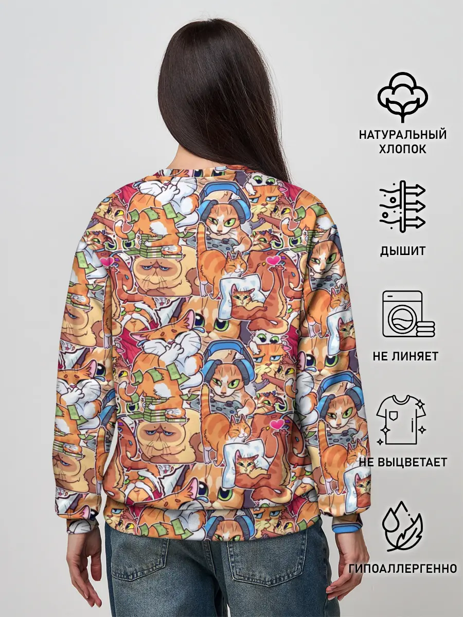 Женский свитшот / Котобомбинг