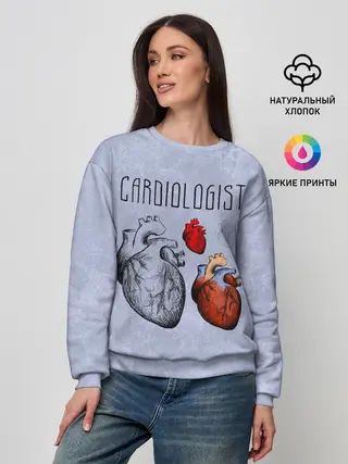 Женский свитшот / кардиолог