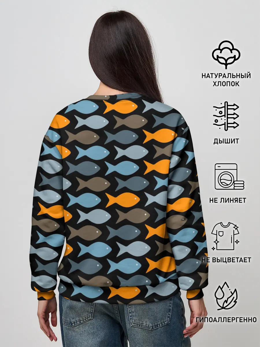 Женский свитшот / Рыбки