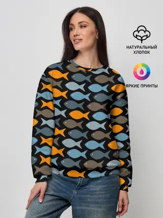 Женский свитшот / Рыбки