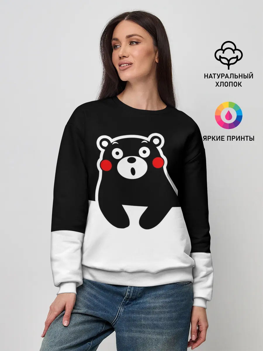 Женский свитшот / Kumamon повис