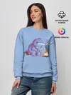 Женский свитшот / Трицератопс у Костра
