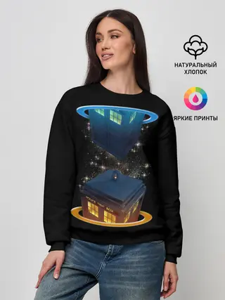 Женский свитшот / Тардис в Портале