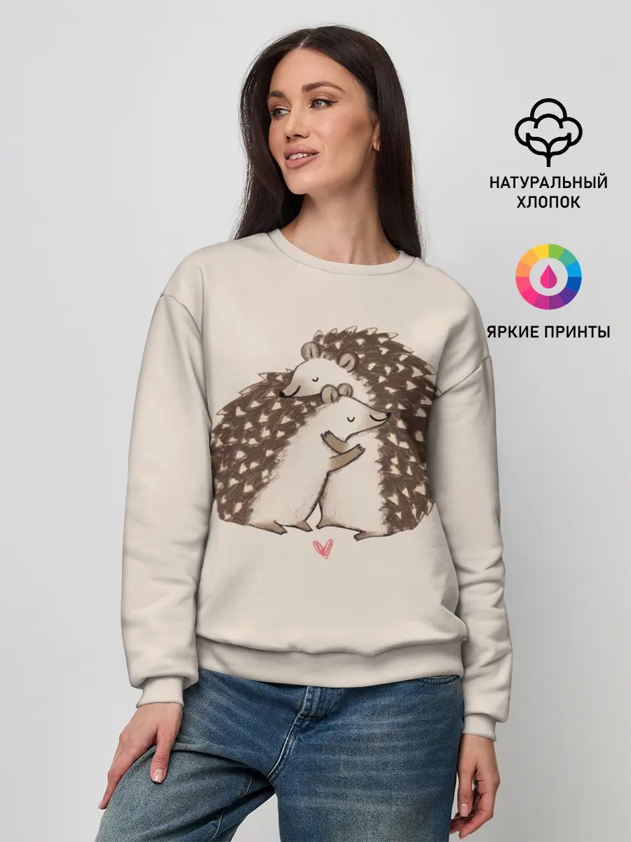 Женский свитшот / Любовь Ежиков