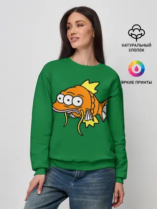 Женский свитшот / Радиоактивная Рыбка
