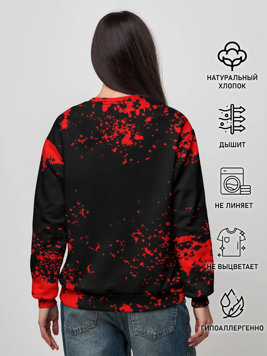 Женский свитшот / Красный поросенок