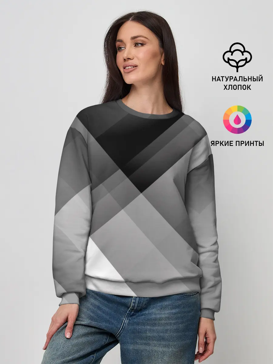 Женский свитшот / Геометрия
