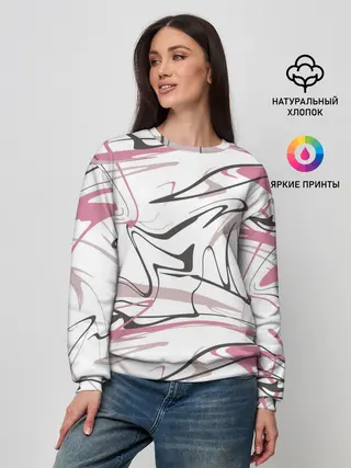 Женский свитшот / Хаотичные линии