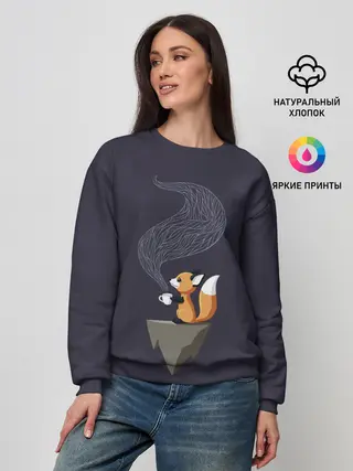 Женский свитшот / Coffee Fox