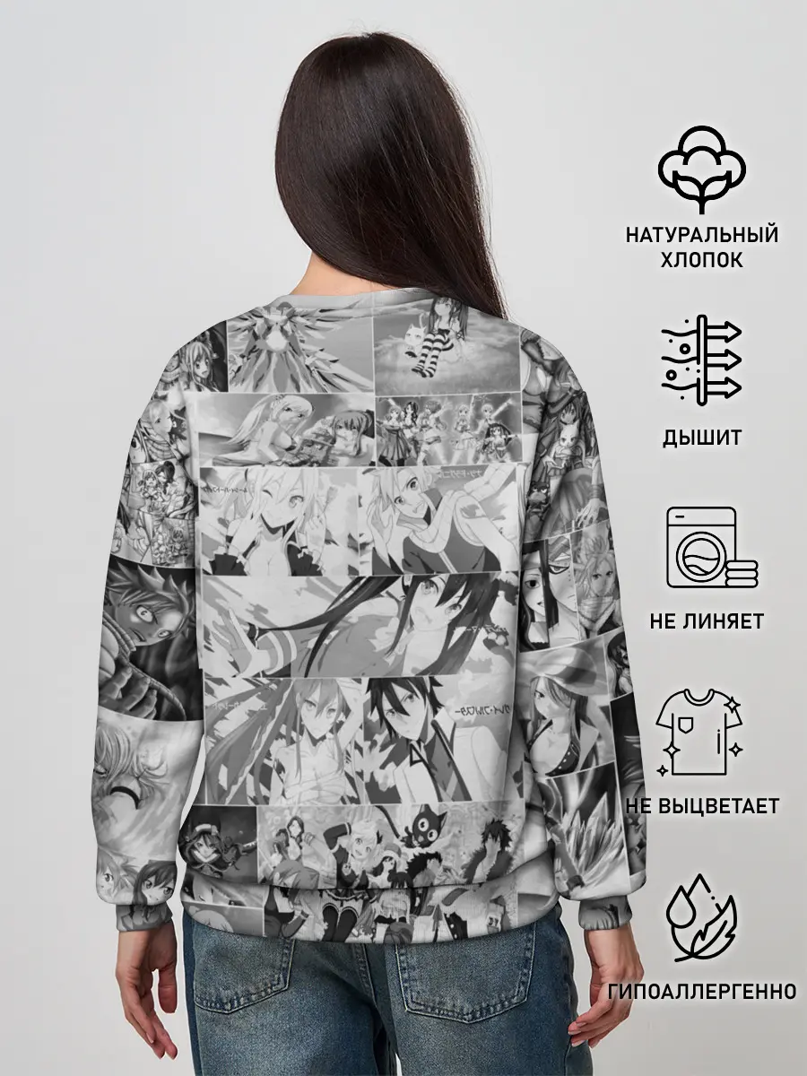 Женский свитшот / Все герои Фейри Тейл