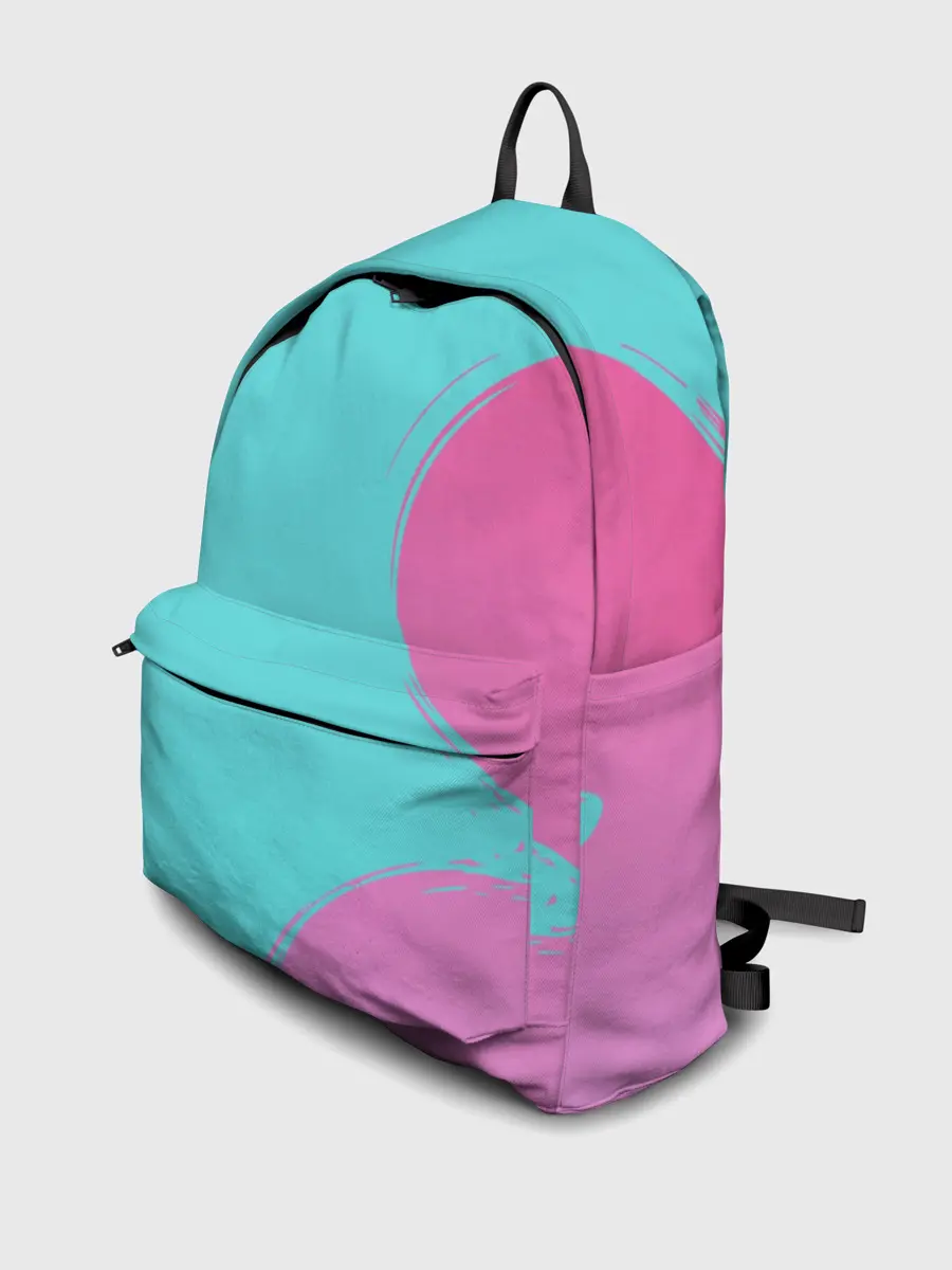 Рюкзак джинсовый / Розово-голубой градиент