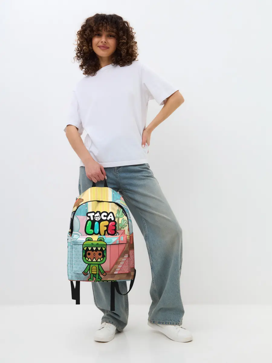 Рюкзак джинсовый / Toca Boca | Тока бока костюм крокодила