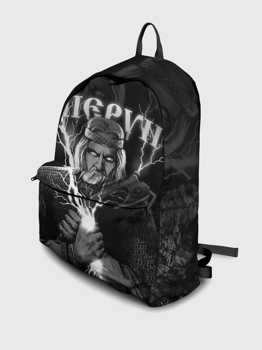 Рюкзак джинсовый / Перун. Славянский бог