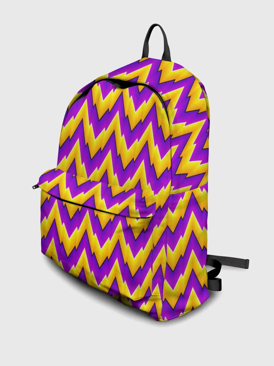 Рюкзак джинсовый / Желто-Фиолетовые Волны