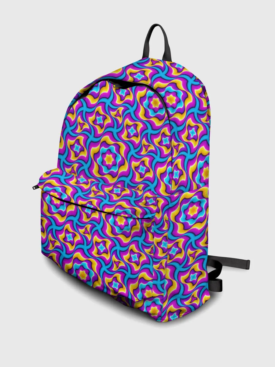 Рюкзак джинсовый / Красочный фон с цветами