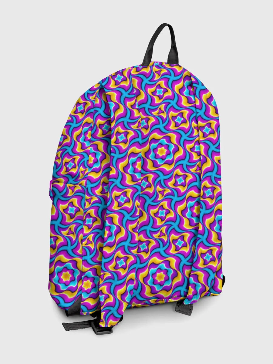 Рюкзак джинсовый / Красочный фон с цветами