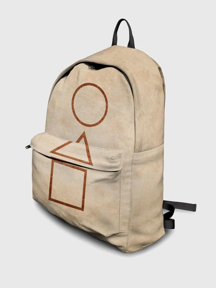 Рюкзак джинсовый / ИГРА В КАЛЬМАРА, ФИГУРЫ ИГРЫ