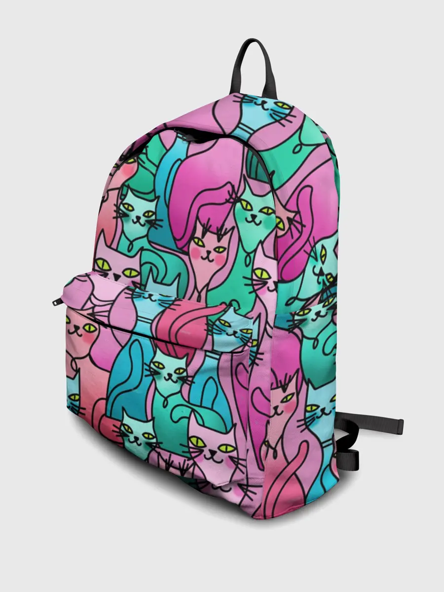 Рюкзак джинсовый / Выставка котов