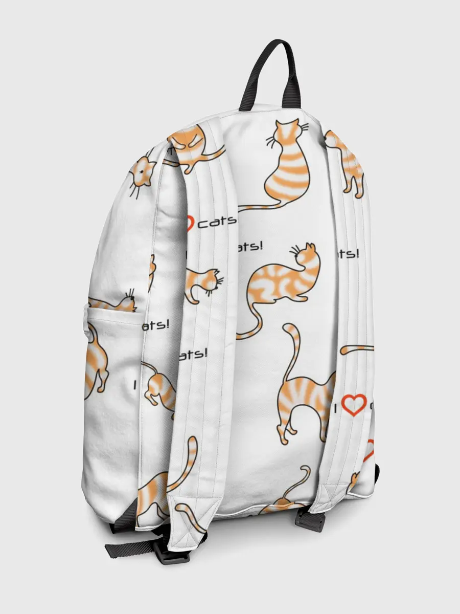 Рюкзак джинсовый / Кот - моя любовь