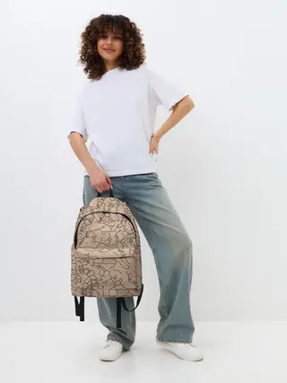 Рюкзак джинсовый / Рисованный камень