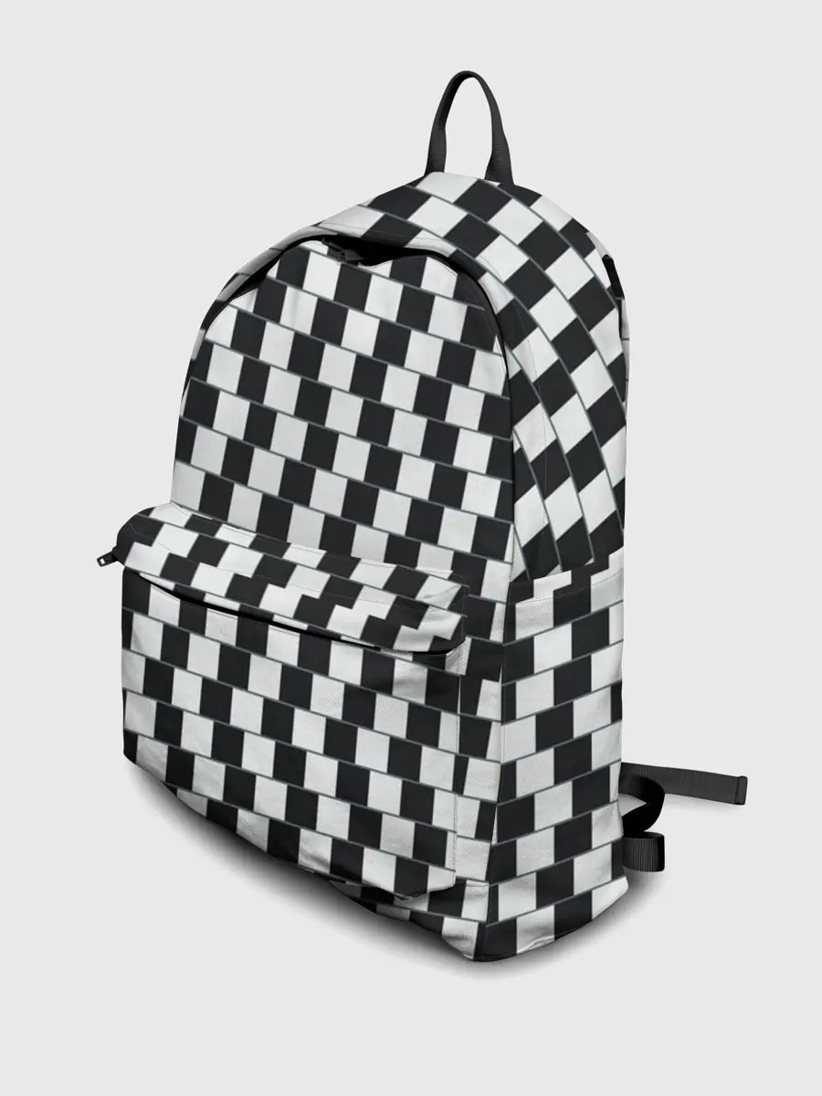 Рюкзак джинсовый / Шахматная Иллюзия Искажения