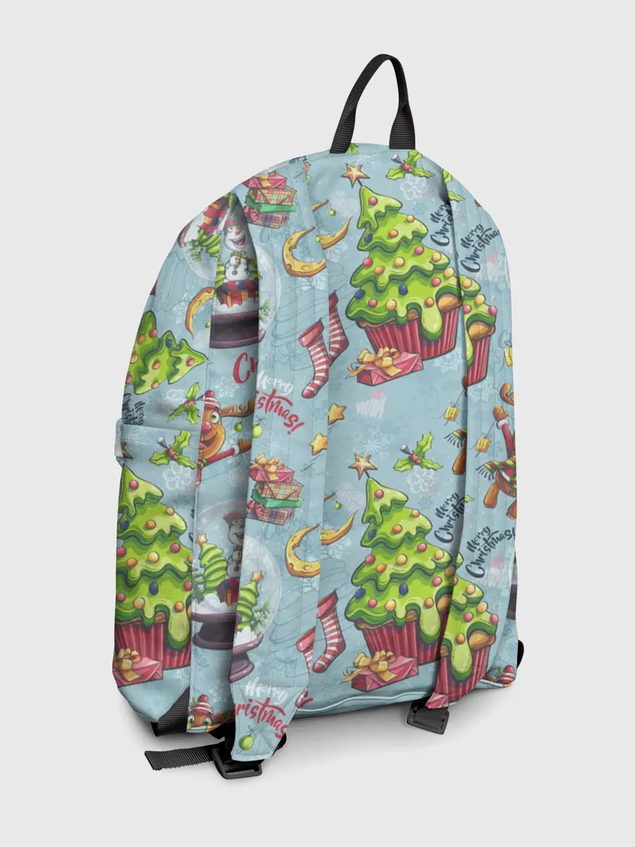 Рюкзак джинсовый / Merry Christmas Pattern