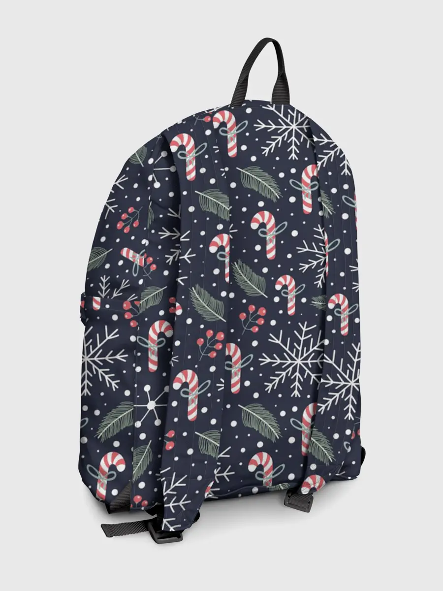 Рюкзак джинсовый / Паттерн с веточками