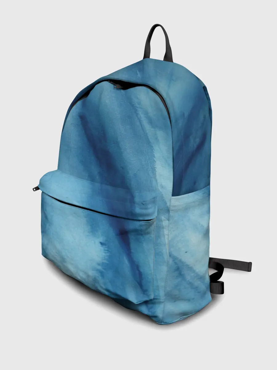 Рюкзак джинсовый / Голубой мрамор