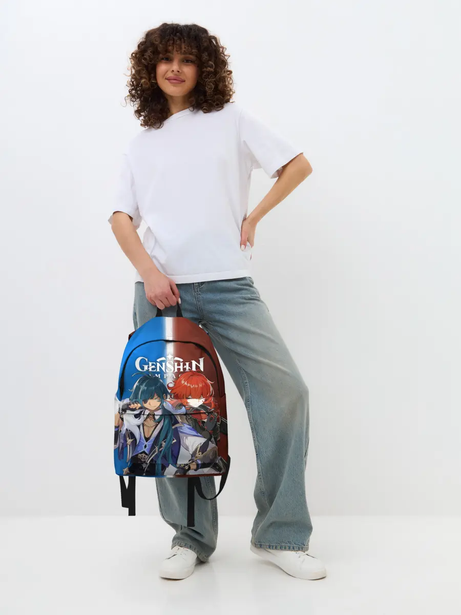 Рюкзак джинсовый / КЭЙА И ДИЛЮК | ГЕНШИН