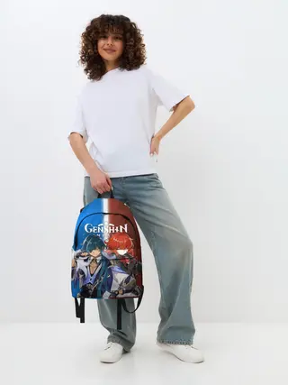 Рюкзак джинсовый / КЭЙА И ДИЛЮК | ГЕНШИН