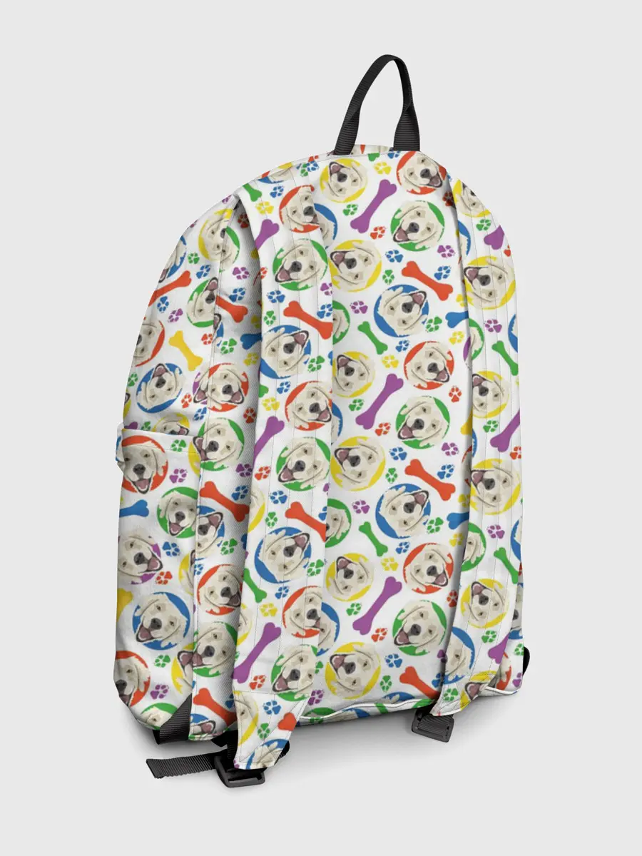 Рюкзак джинсовый / Золотистый Ретривер