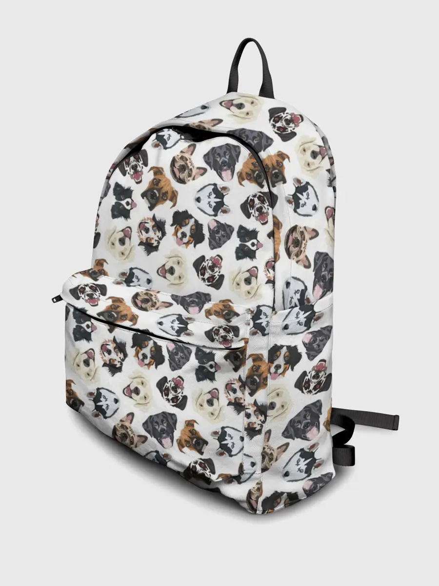 Рюкзак джинсовый / Разные Породы Собак