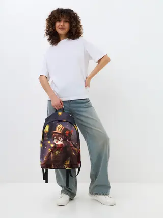 Рюкзак джинсовый / Ху Тао. Genshin Impact