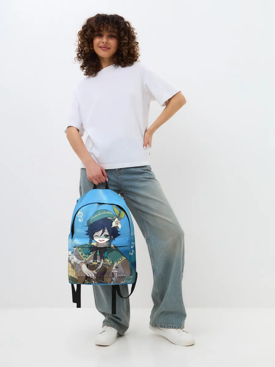 Рюкзак джинсовый / Венти. Genshin Impact